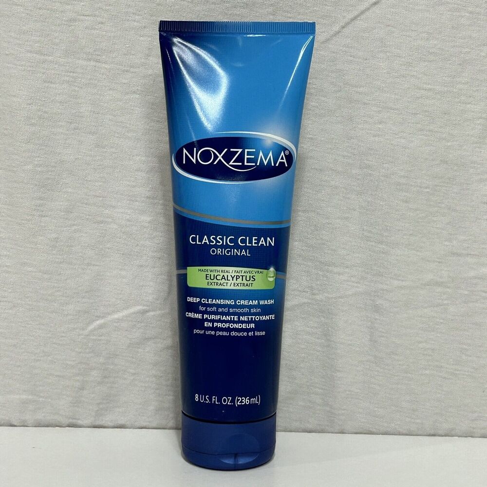Noxzema Classic Clean Original Deep‎ Cleansing Cream Wash Eucalyptus 8oz